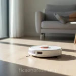Aspirador automático Xiaomi em funcionamento
