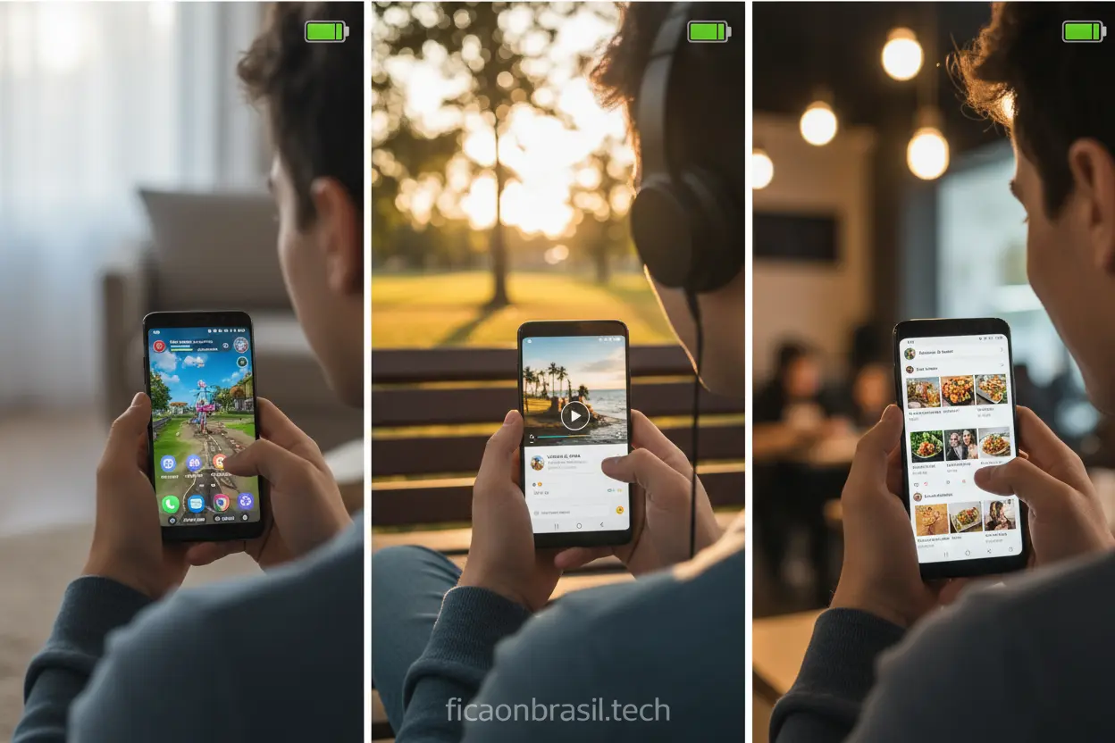 Samsung A07 bateria dura quanto tempo em uso