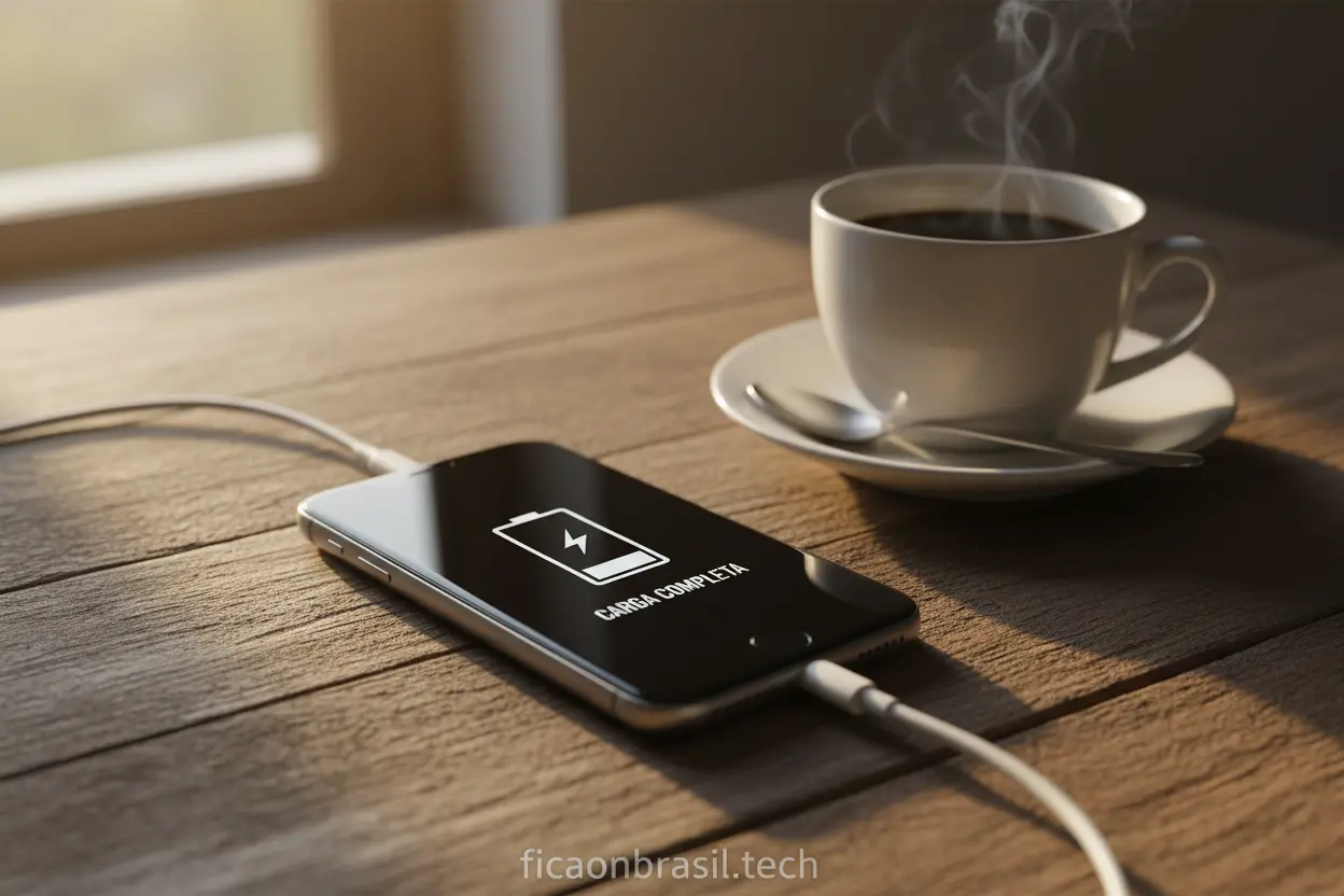 Moto G06 carregando a bateria