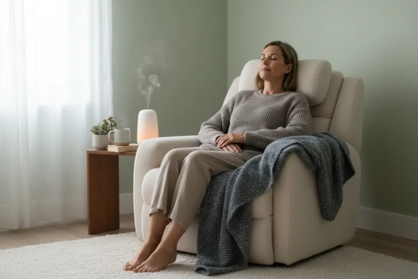 Itens de conforto para um ambiente relaxante