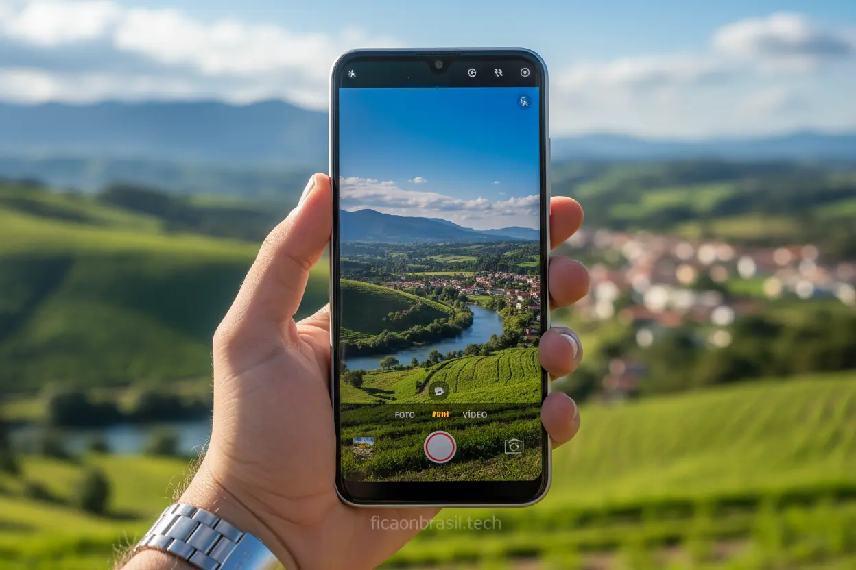 Câmera do Galaxy A07 em Ação Samsung Galaxy A07 128GB vale a pena pela câmera?