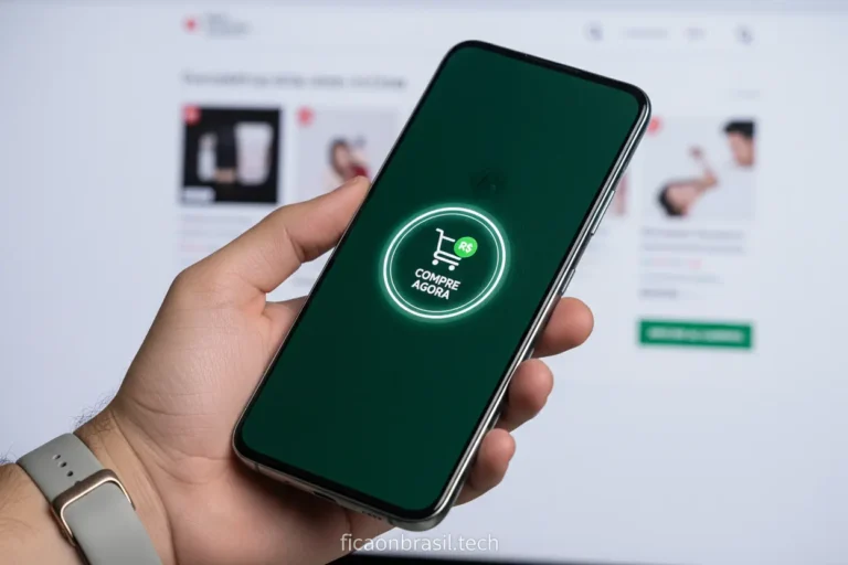 Pessoa segurando um celular Motorola com tela ligada