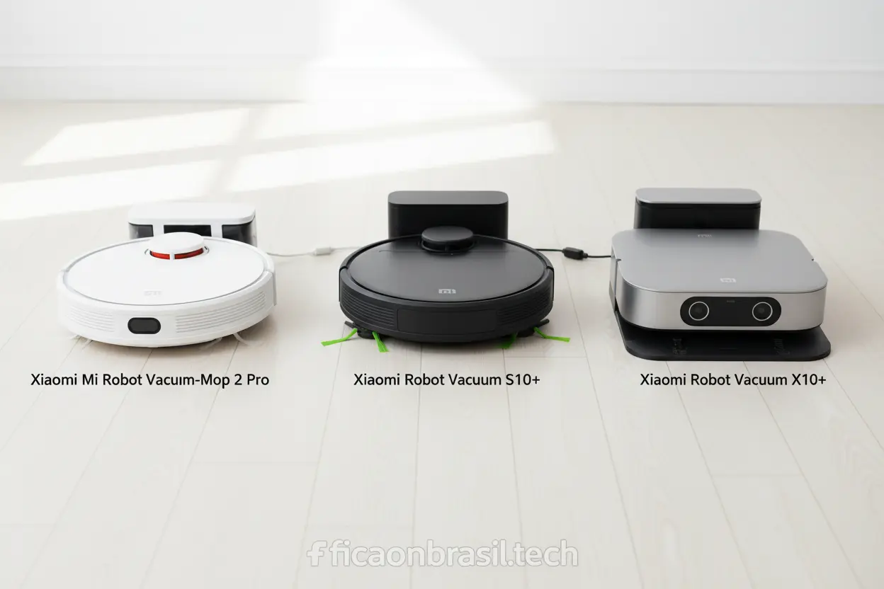 Modelos variados de aspirador robô Xiaomi