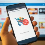 Mão segurando smartphone com desconto Moto G06 hoje