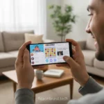 Pessoa usando Samsung A07 4GB RAM