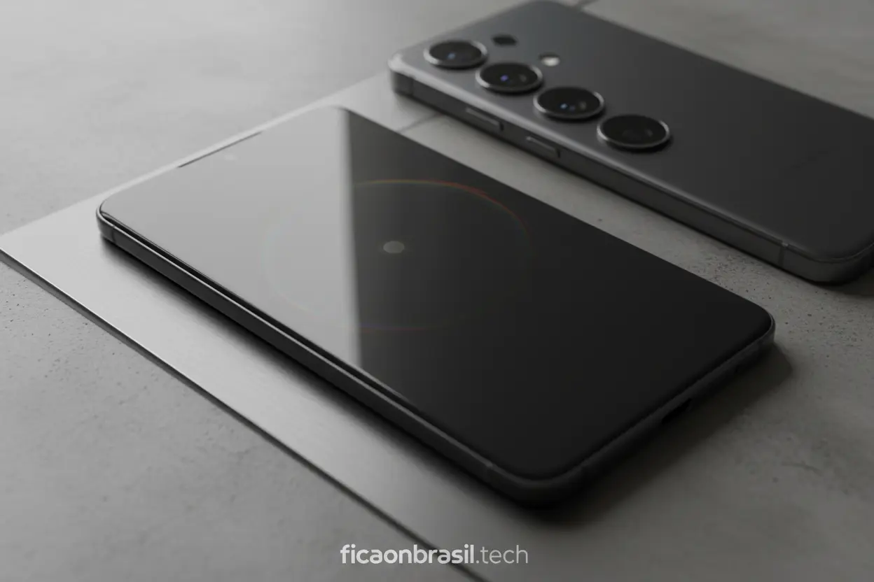 Design premium e tela durável do Galaxy S26 Ultra.