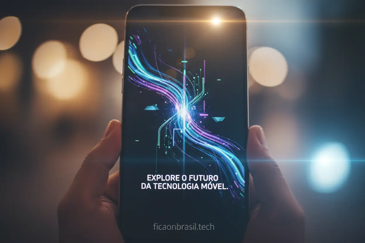 Tela do iPhone 17 com design moderno e cores vibrantes