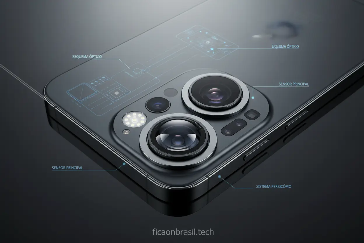 Detalhes do iPhone 17 Câmera avançada do iPhone 17