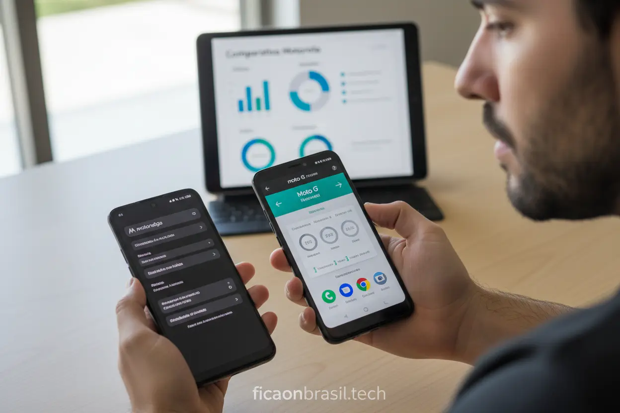 Comparação de celulares Motorola baratos