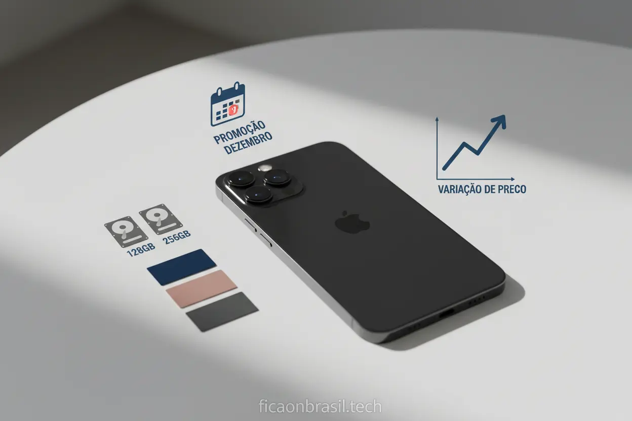 Gráfico de fatores que afetam o preço do iPhone 17