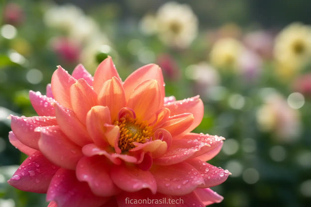 Flor colorida fotografada com Galaxy A07