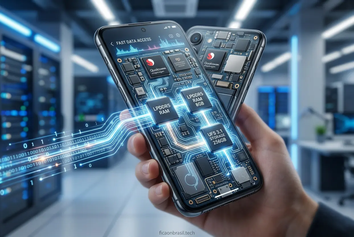 Homem jogando Free Fire no Galaxy A07, mostrando a tela e os dedos no controle do jogo.