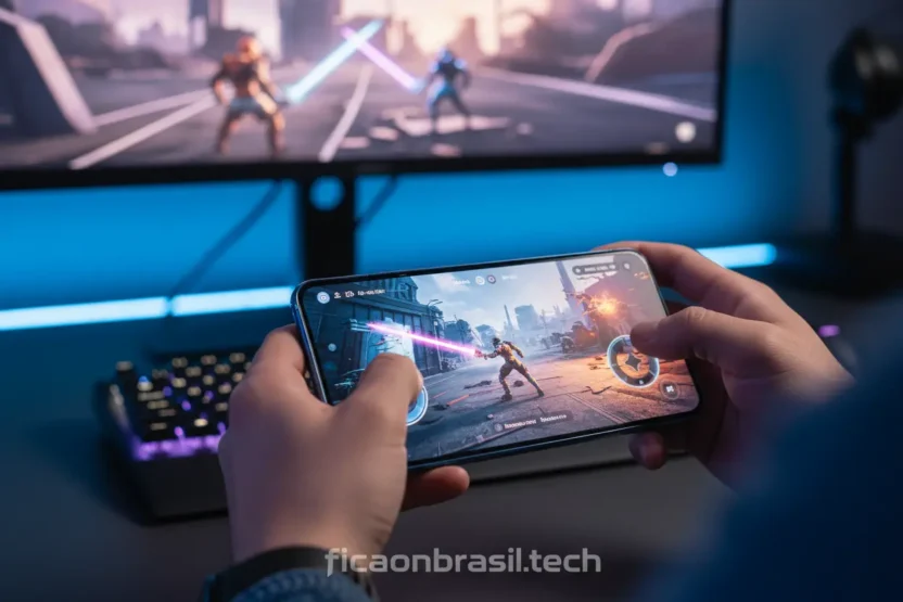 Galaxy S26 Ultra desempenho para jogos em tela vibrante