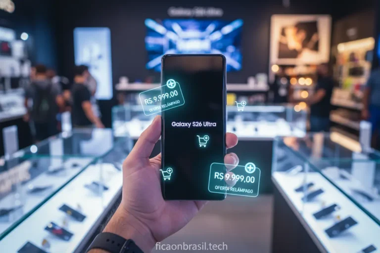 Smartphone Galaxy S26 Ultra com ofertas e preços