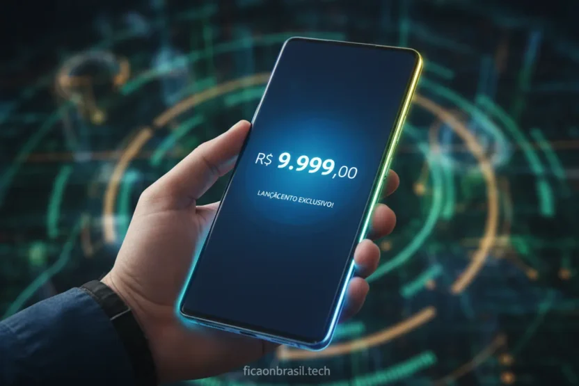 Smartphone Galaxy S26 Ultra com preço em destaque