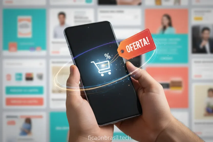 Pessoa segurando Galaxy S26 Ultra em promoção