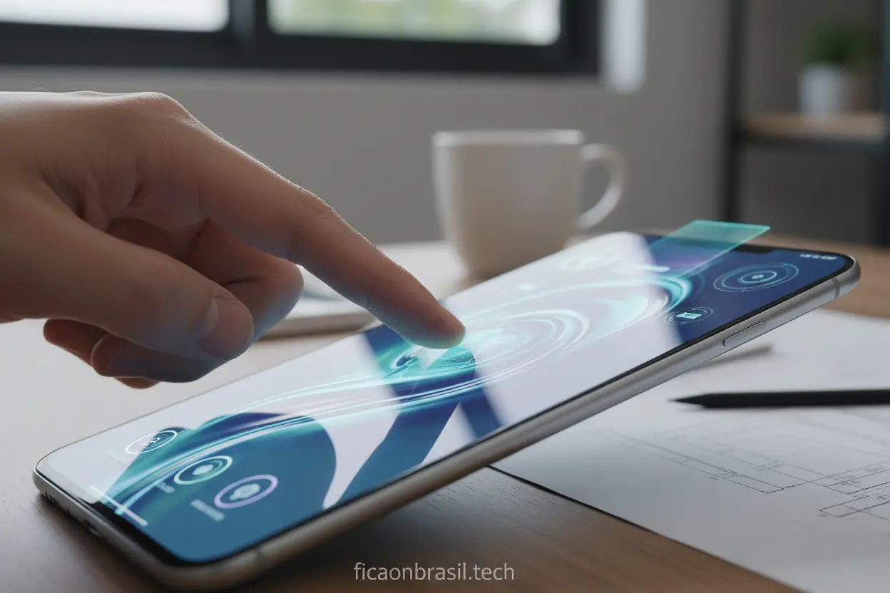 Recursos inovadores da tela do iPhone 17