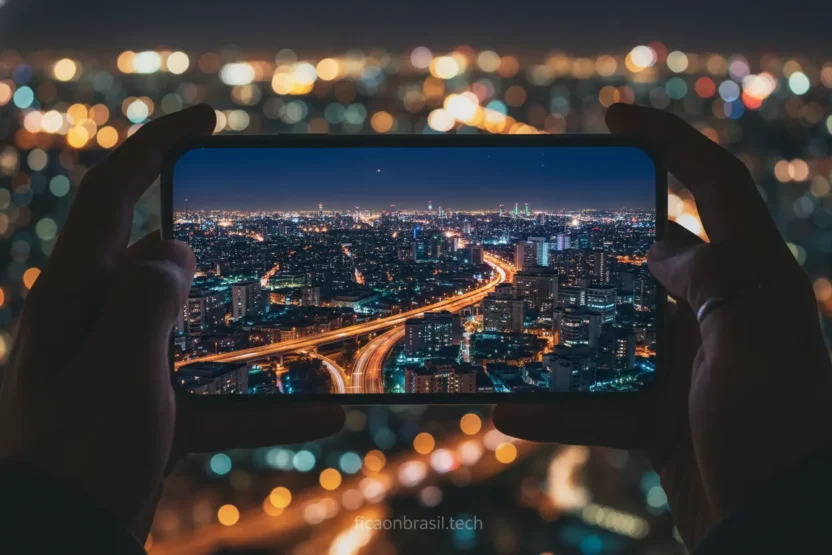 iPhone 17 capturando fotos noturnas