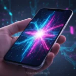 Smartphone futurista, novidades iPhone 17, tecnologia Apple