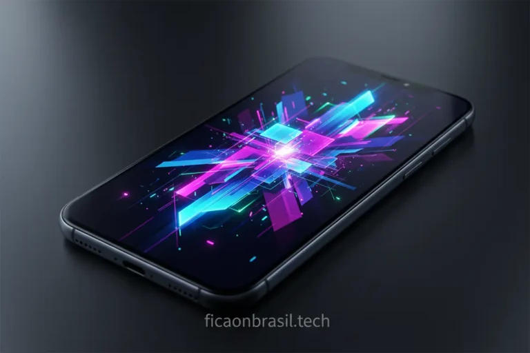 Tela OLED do iPhone 17 exibindo cores vibrantes