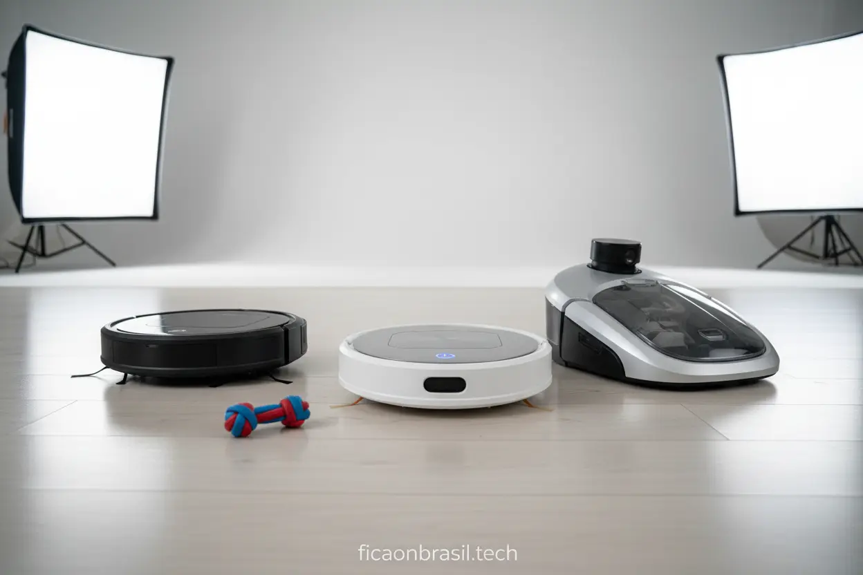 Modelos de aspirador robô para pets.