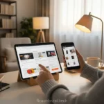 Pessoa comprando Moto G06 128GB online