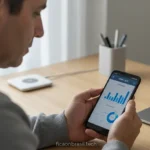 Pessoa analisando o custo-benefício do Moto G06 em um comparativo.