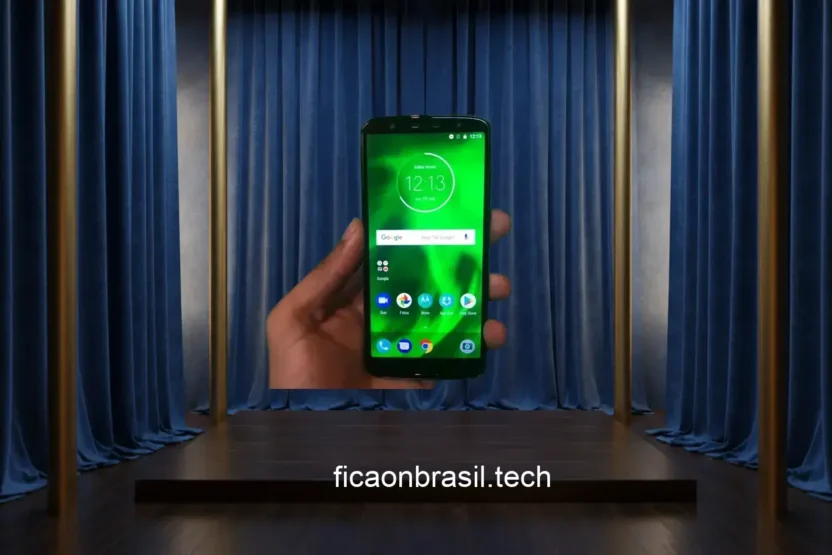 Pessoa usando Moto G06, desempenho no dia a dia