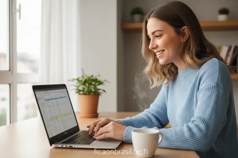 Pessoa usando notebook Dell em home office