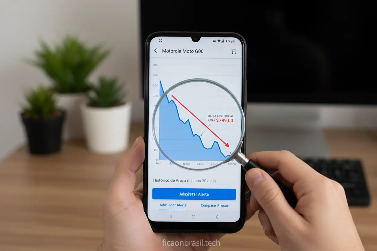 Gráfico de histórico de preços para Motorola Moto G06