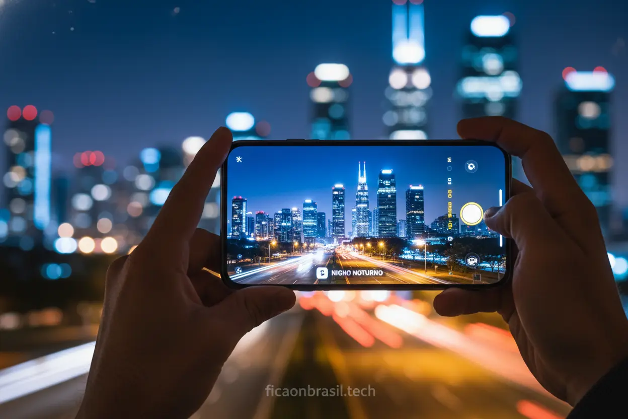 Fotografia noturna com Galaxy S26 Ultra
