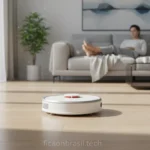 Robô aspirador Xiaomi S40C limpando sala de estar