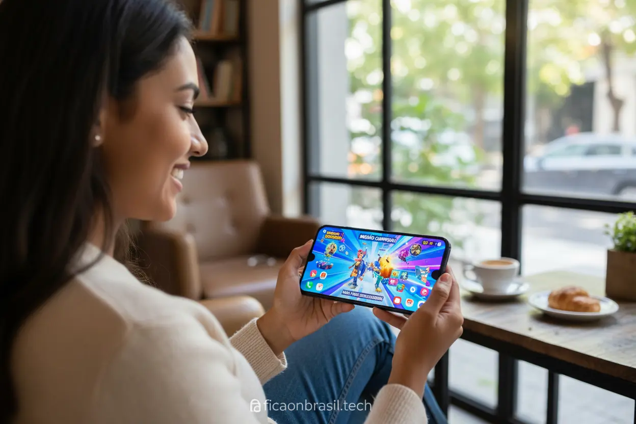 Samsung A07 Custo-Benefício Usuário satisfeito com o Samsung A07 tela 6.7 polegadas