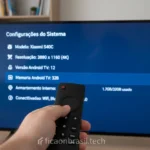 Xiaomi S40C ficha técnica na tela da TV