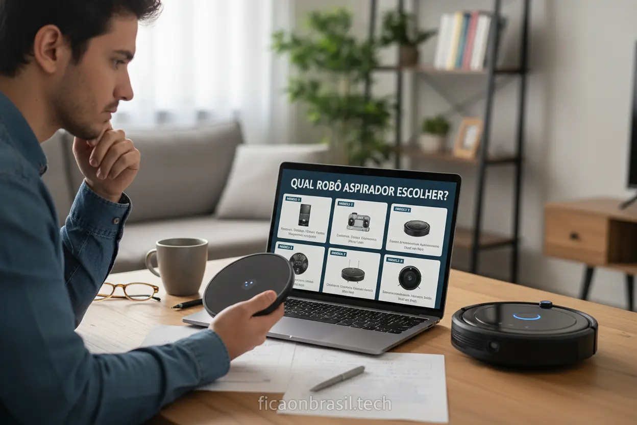 Escolhendo o Robô Aspirador Comparando modelos de robô aspirador para compra
