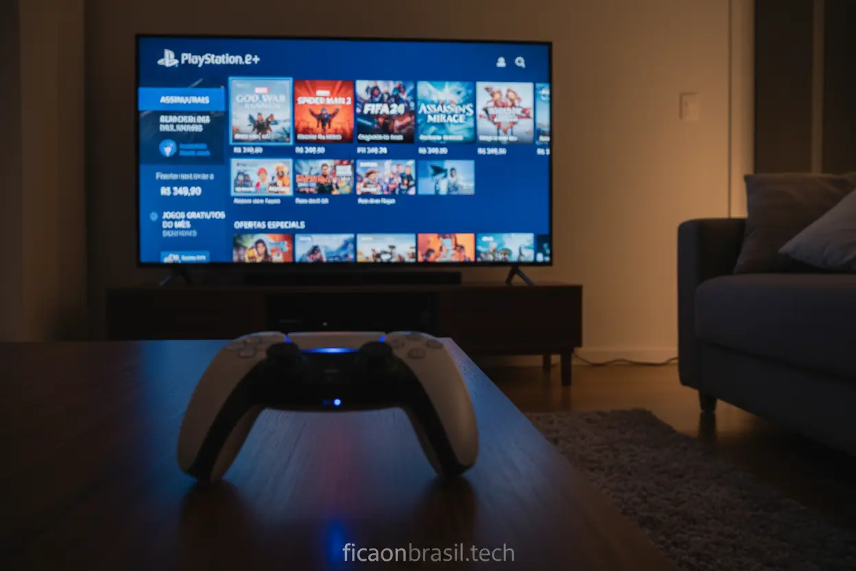 Biblioteca de Jogos PS5 Digital Interface da PlayStation Store no PS5 Digital Edition