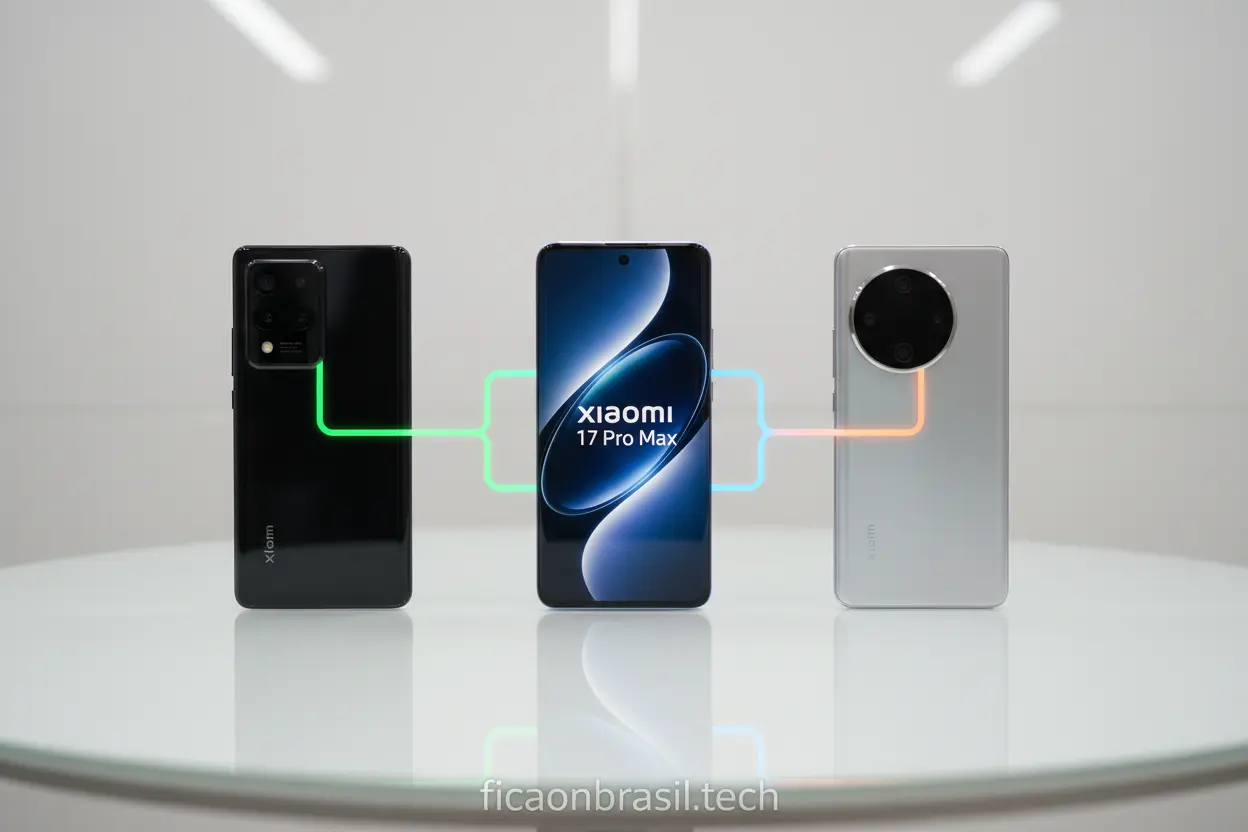 Comparativo Smartphones Xiaomi 17 Pro Max vs Concorrentes