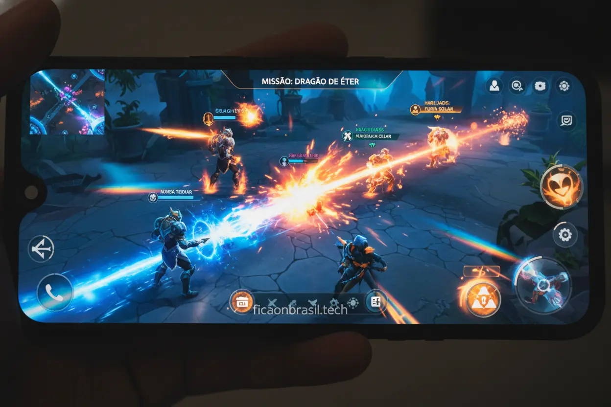 Tela do Xiaomi 17 5G mostrando jogo