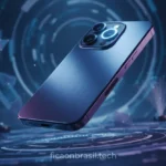 iPhone 18 Pro Max flutuando em fundo tecnológico