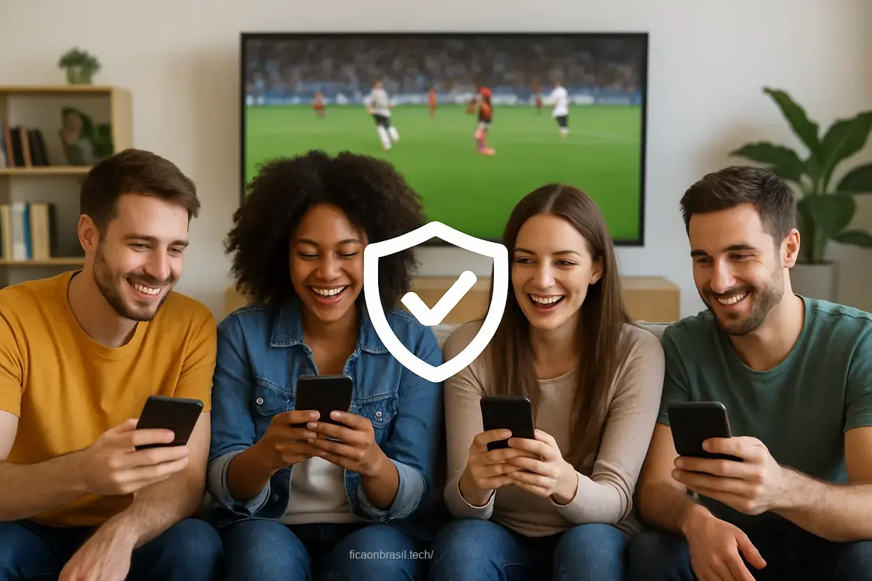 assistindo aos jogos com segurança