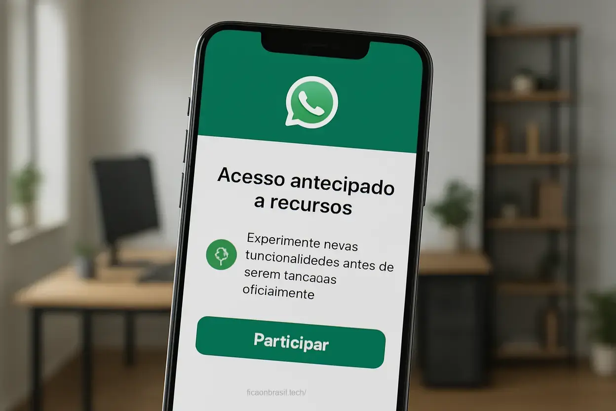 Como ativar o atalho escondido WhatsApp beta novidades com acesso a recursos.