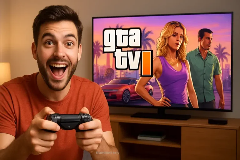 Thumbnail sobre como comprar GTA 6 no Brasil.