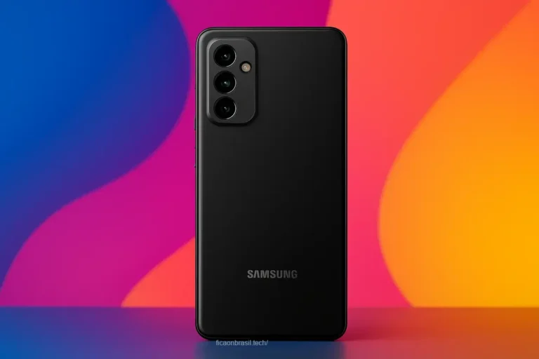 Lançamentos de celular da Samsung em destaque.