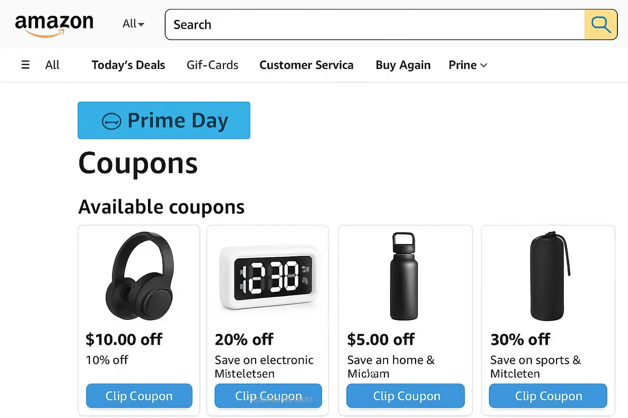 Onde encontrar cupons no Prime Day 2026 cupons amazon prime day 2026 disponíveis no site.