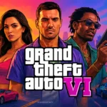 Thumbnail sobre a pré-venda de GTA 6 com personagens e cenários.