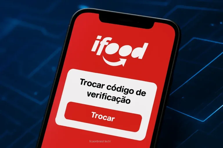 Trocar código de verificação do iFood no aplicativo.