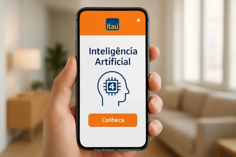 Itaú inteligência artificial no smartphone.