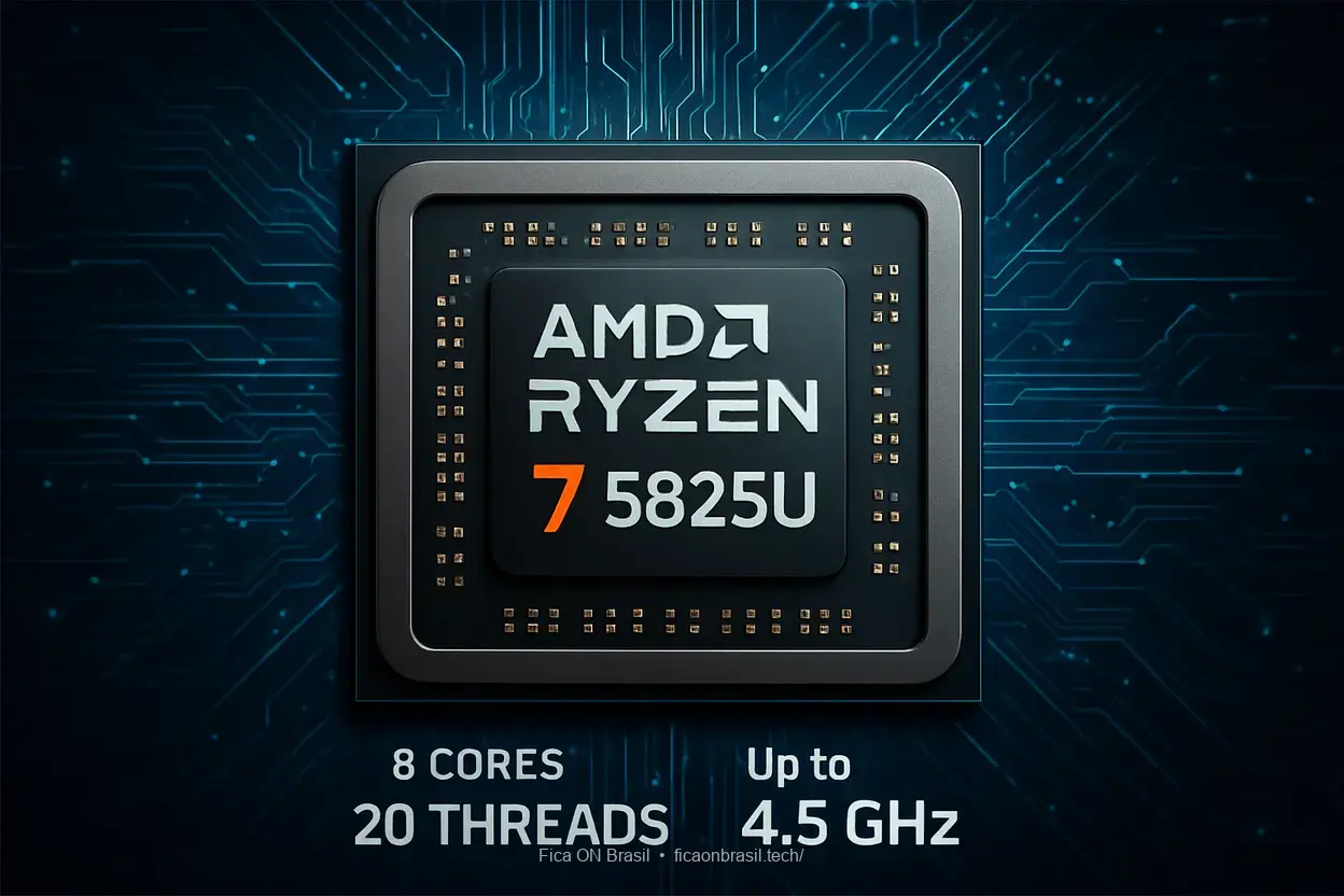 notebook asus com processador Ryzen 7 5825U.